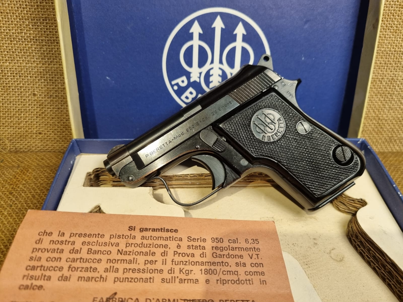 PISTOLA SEMIAUTOMATICA - MARCA BERETTA - MODELLO 950B TIPO FLOBERT - CALIBRO 22 Corto 2265