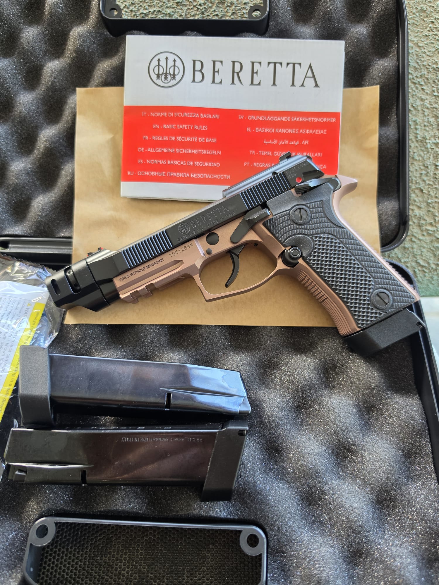 PISTOLA SEMIAUTOMATICA - MARCA BERETTA - MODELLO 80X TACTICAL SPEC ED - CALIBRO 9 CORTO - 9X17 4388