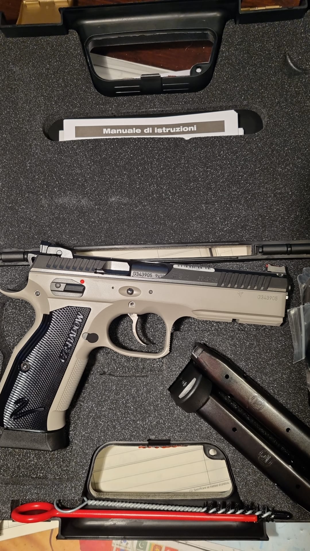 PISTOLA SPORTIVA - MARCA CZ - MODELLO SHADOW II URBAN GRAY - CALIBRO 9X19 720